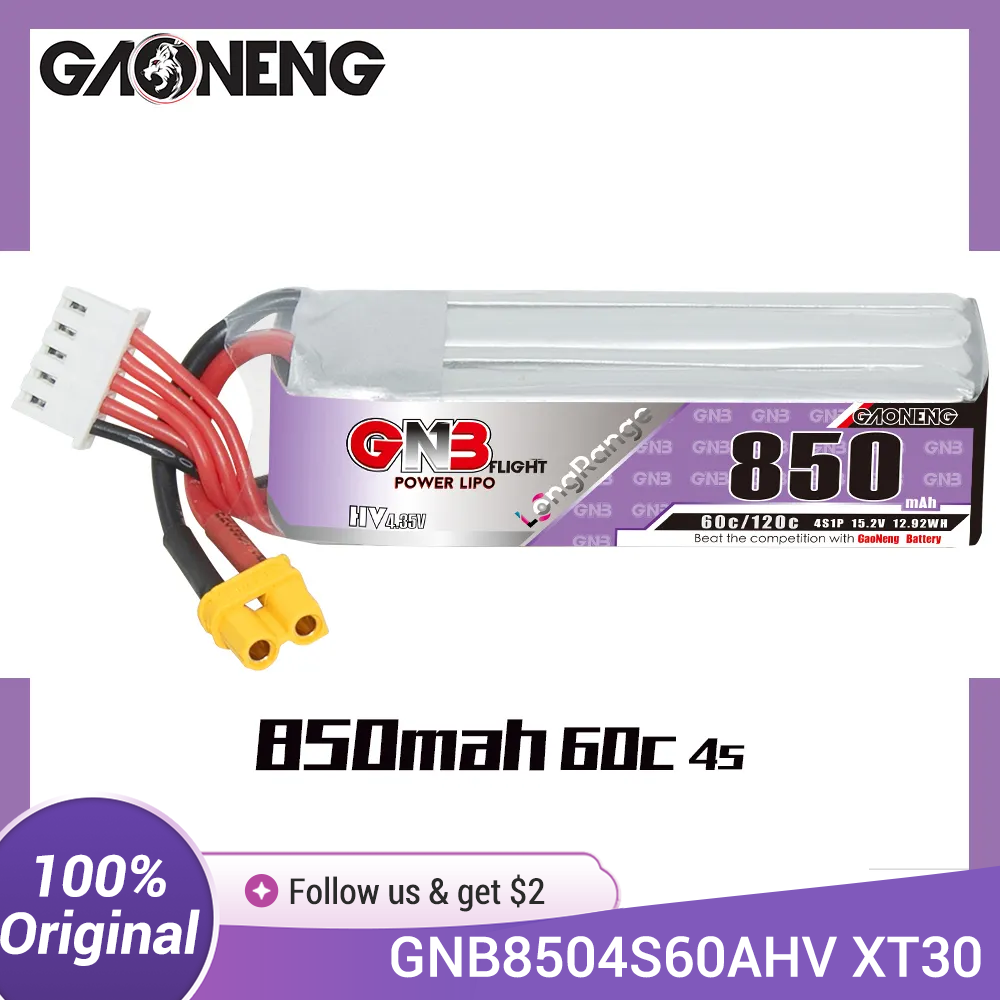 GAONENG GNB LiPo batterie 850m - Drone Battery 3S avis et prix