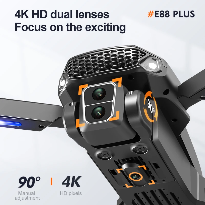 Nouveau drone quadrirotor E88  - Drone Battery Case avis et prix